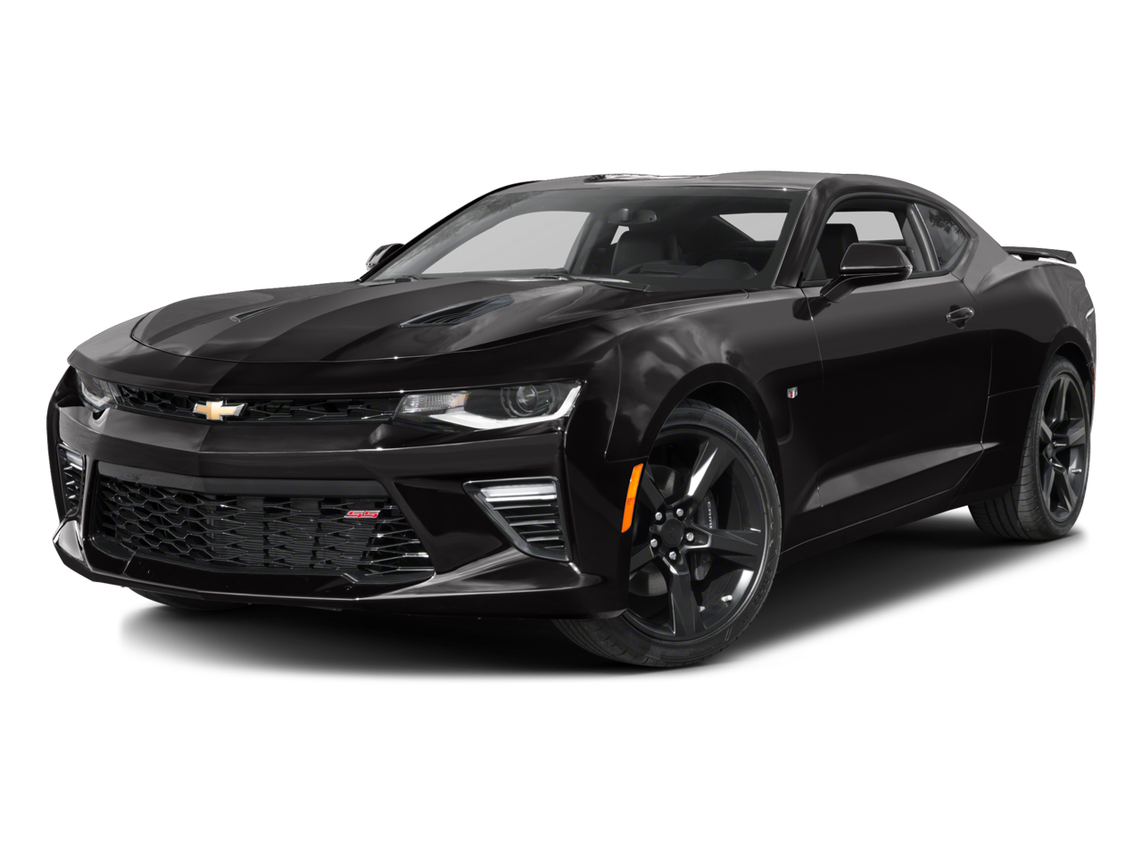 2016 Chevrolet Camaro 1SS in Black — front three-quarter view