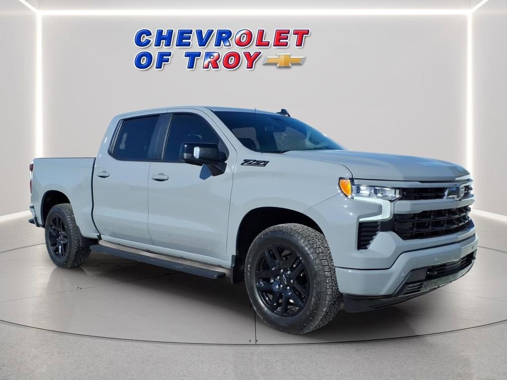 2025 Chevrolet Silverado 1500 RST in Slate Gray Metallic — front three-quarter view