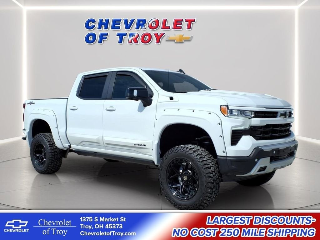 2026 Chevrolet Silverado 1500 RST in Summit White — front three-quarter view