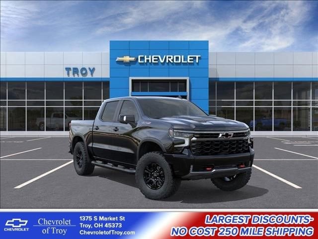 2026 Chevrolet Silverado 1500 ZR2 in Black — front three-quarter view