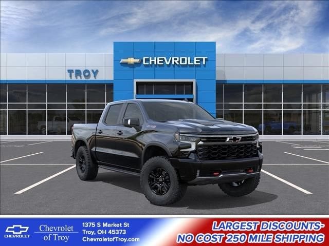2026 Chevrolet Silverado 1500 ZR2 in Black — front three-quarter view