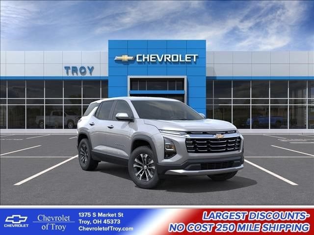 2027 Chevrolet Equinox FWD LT in Sterling Gray Metallic — front three-quarter view