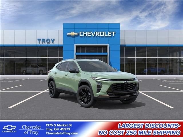 2026 Chevrolet Trax ACTIV in Cacti Green — front three-quarter view