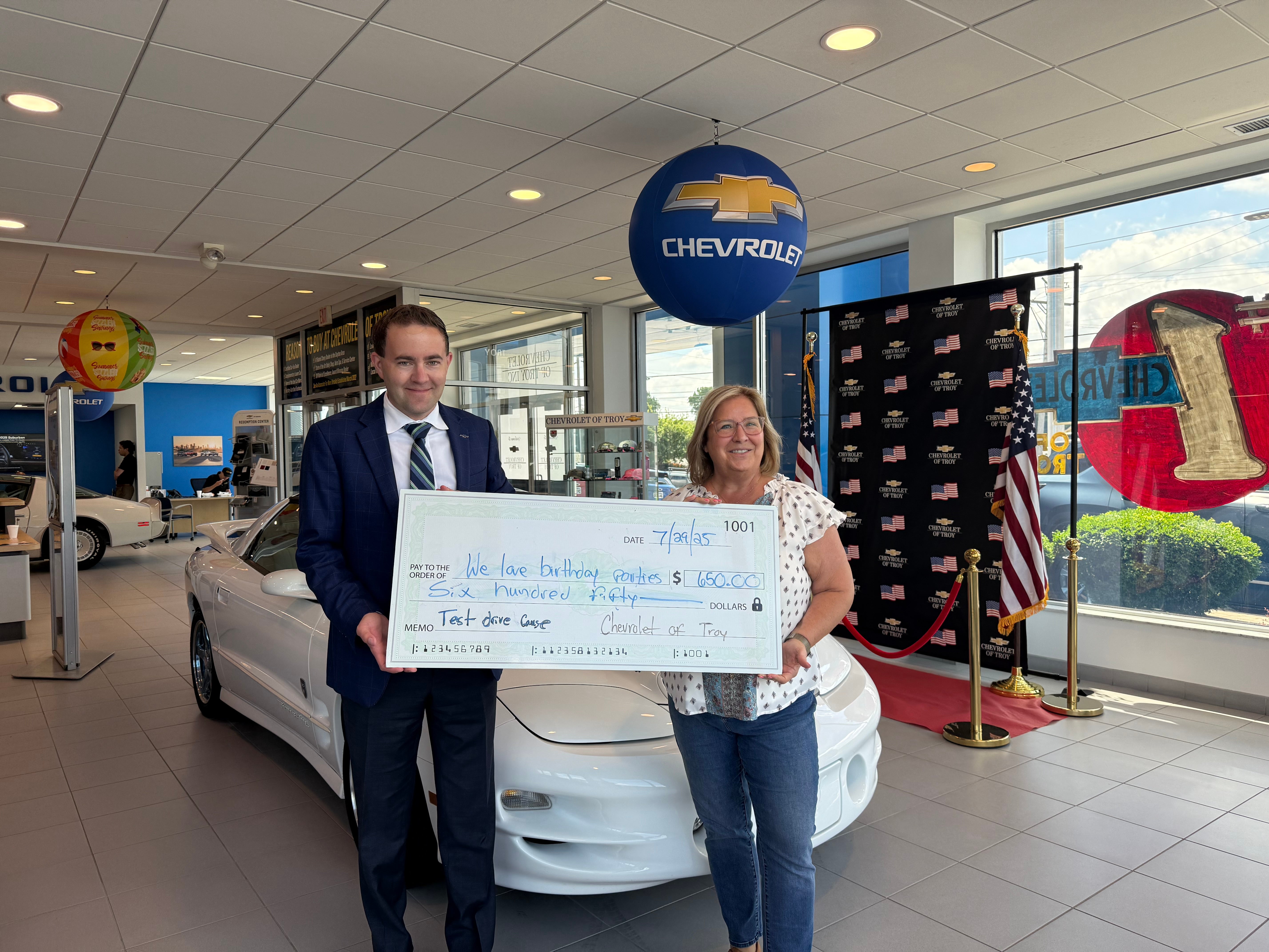 community-donation-event with Chevrolet of Troy