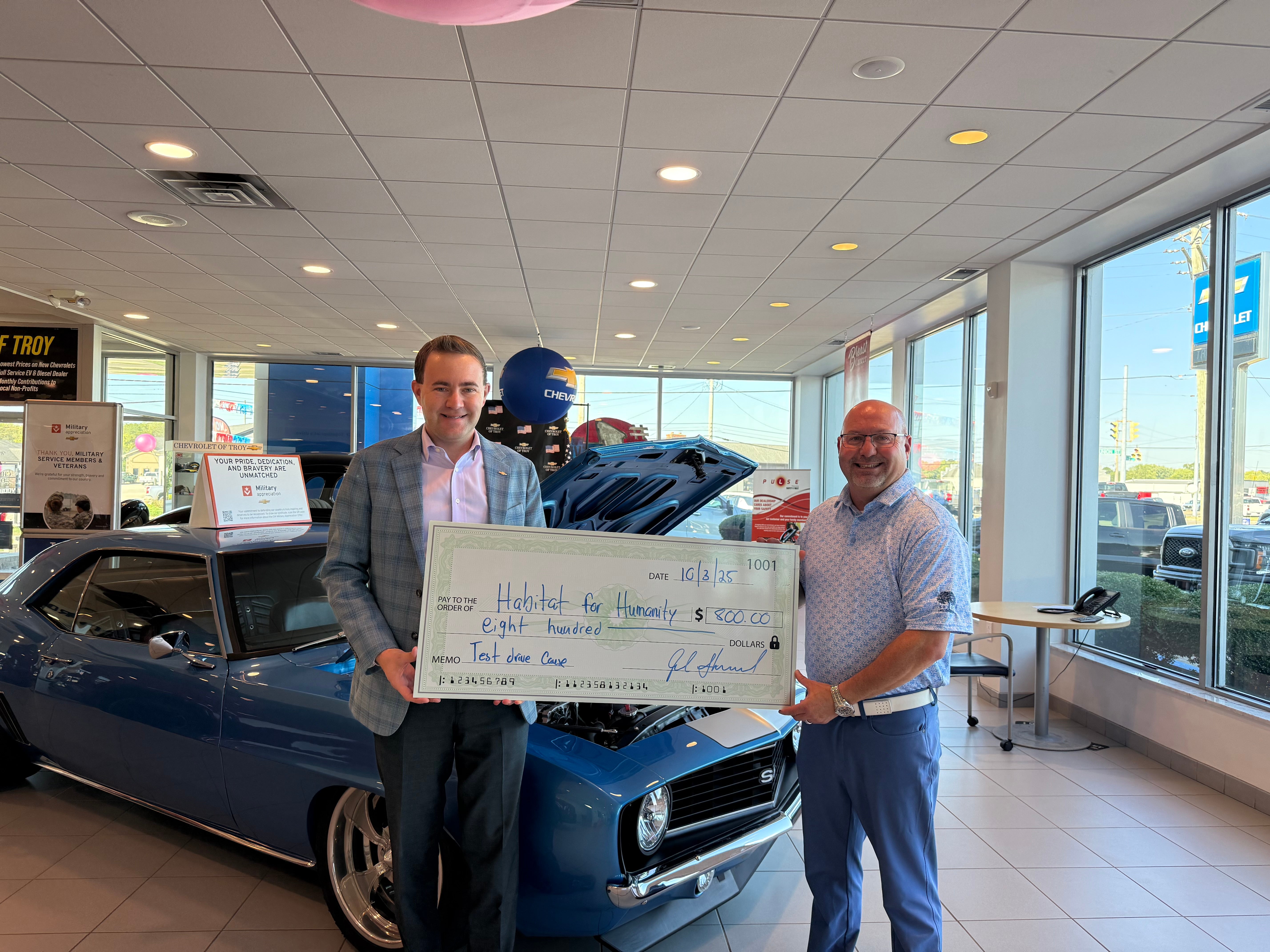 community-donation-event with Chevrolet of Troy