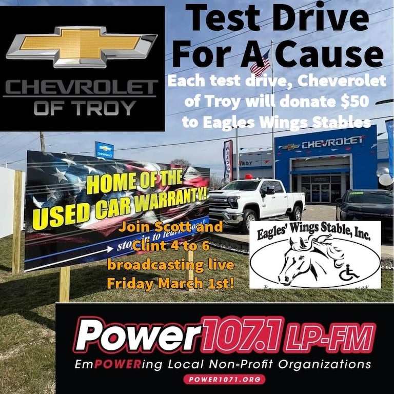 community-donation-event with Chevrolet of Troy